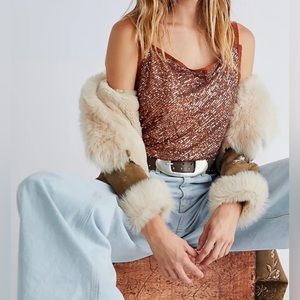 FREE PEOPLE Shimmer & Shine Bodysuit